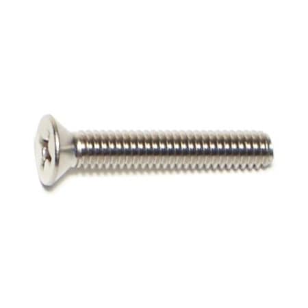 Midwest Fastener #8-32 x 1 in Phillips Flat Machine Screw, Plain 18-8 Stainless Steel, 100 PK 07174